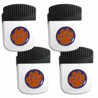 Clemson Tigers 4 Pack Chip Clip Magnet with Bottle Opener