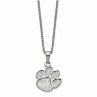 Clemson Tigers Stainless Steel Pendant Necklace