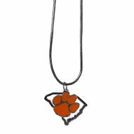 Clemson Tigers State Charm Necklace