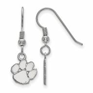 Clemson Tigers Sterling Silver Extra Small Dangle Earrings
