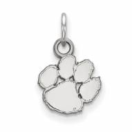 Clemson Tigers Sterling Silver Extra Small Pendant