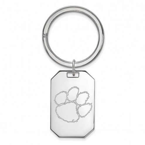 Clemson Tigers Sterling Silver Key Chain