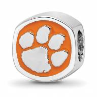 Clemson Tigers Sterling Silver Logo Bead