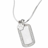 Clemson Tigers Sterling Silver Mini Dog Tag Pendant