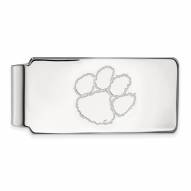 Clemson Tigers Sterling Silver Money Clip
