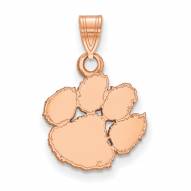 Clemson Tigers Sterling Silver Rose Gold Plated Small Pendant