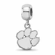 Clemson Tigers Sterling Silver Small Dangle Bead
