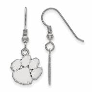 Clemson Tigers Sterling Silver Small Dangle Earrings