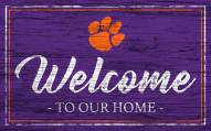 Clemson Tigers Team Color Welcome Sign