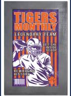 Clemson Tigers Team Monthly 11" x 19" Framed Sign
