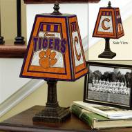 Clemson Tigers NCAA Hand-Painted Art Glass Table Lamp