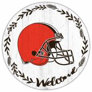 Cleveland Browns 12" Welcome Circle Sign