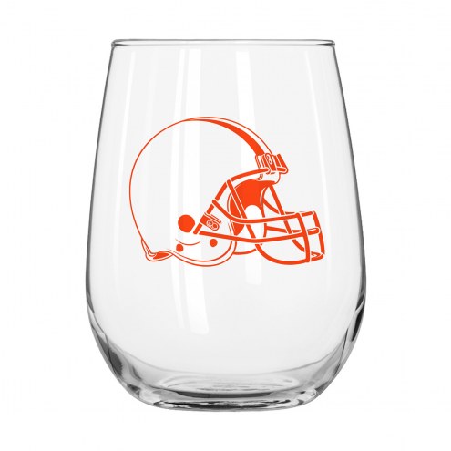 Cleveland Browns 16 oz. Gameday Curved Beverage Glass