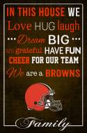 Cleveland Browns 17" x 26" In This House Sign