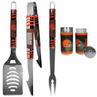 Cleveland Browns 3 Piece Tailgater BBQ Set and Salt and Pepper Shaker Set