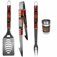 Cleveland Browns 3 Piece Tailgater BBQ Set and Season Shaker
