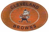 Cleveland Browns 46" Heritage Logo Oval Sign