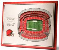 Cleveland Browns 5-Layer StadiumViews 3D Wall Art