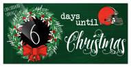 Cleveland Browns 6" x 12" Chalk Christmas Countdown Sign