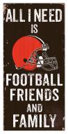 Cleveland Browns 6" x 12" Friends & Family Sign