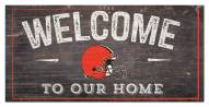 Cleveland Browns 6" x 12" Welcome Sign