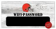 Cleveland Browns 6" x 12" Wifi Password Sign