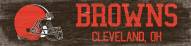 Cleveland Browns 6" x 24" Team Name Sign
