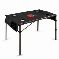 Cleveland Browns Black Travel Table