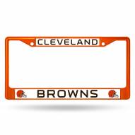 Cleveland Browns Color Metal License Plate Frame