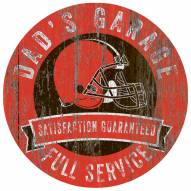 Cleveland Browns Dad's Garage Sign