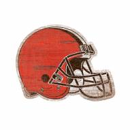 Cleveland Browns Distressed Logo Cutout Sign