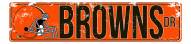 Cleveland Browns Distressed Metal Street Sign