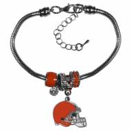 Cleveland Browns Euro Bead Bracelet