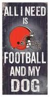Cleveland Browns Football & My Dog Sign