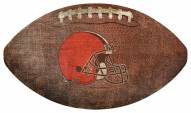 Cleveland Browns Football Shaped Sign