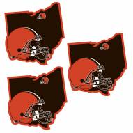 Cleveland Browns Home State Decal - 3 Pack