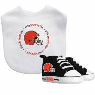 Cleveland Browns Infant Bib & Shoes Gift Set