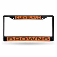 Cleveland Browns Laser Black License Plate Frame