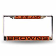 Cleveland Browns Laser Chrome License Plate Frame