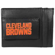 Cleveland Browns Logo Leather Cash and Cardholder