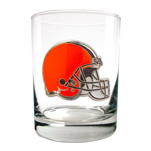 Cleveland Browns Logo Rocks Glass - Set of 2