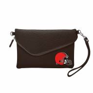 Cleveland Browns Pebble Fold Over Purse