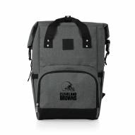 Cleveland Browns On The Go Roll-Top Cooler Backpack