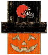 Cleveland Browns Pumpkin Head Sign