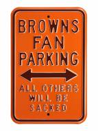 Cleveland Browns Sacked Parking Sign