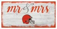 Cleveland Browns Script Mr. & Mrs. Sign