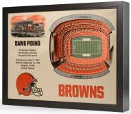 Cleveland Browns 25-Layer StadiumViews 3D Wall Art