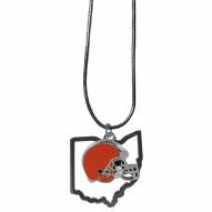 Cleveland Browns State Charm Necklace