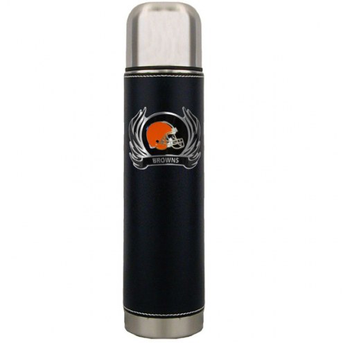 Cleveland Browns Thermos with Flame Emblem