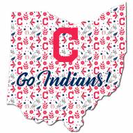 Cleveland Indians 12" Floral State Sign